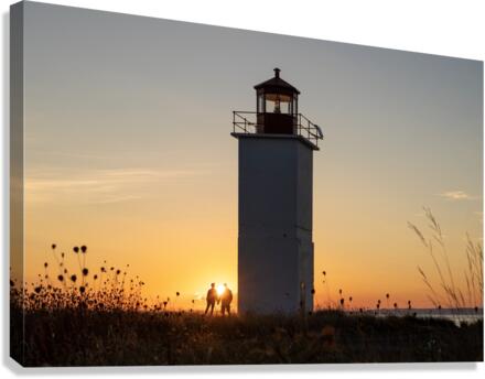 Caribou Lighthouse Canvas Print