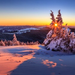 Sunset in the Alps