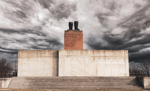 Stalin monument Print