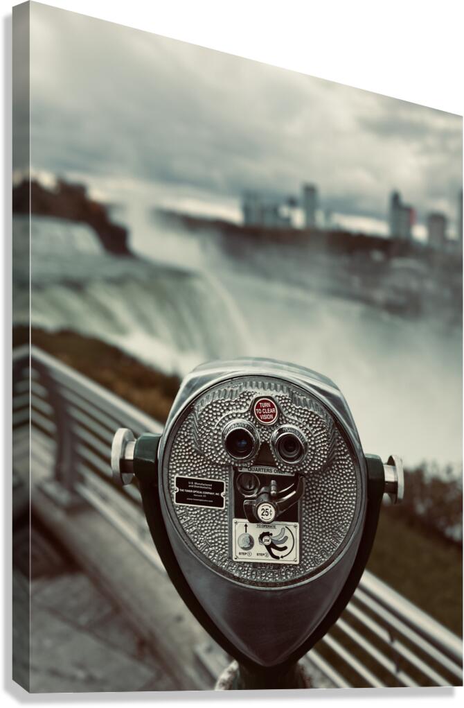 View Niagara Falls Usa Side Canvas Print