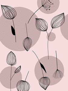flowers pattern botanical scrapbook