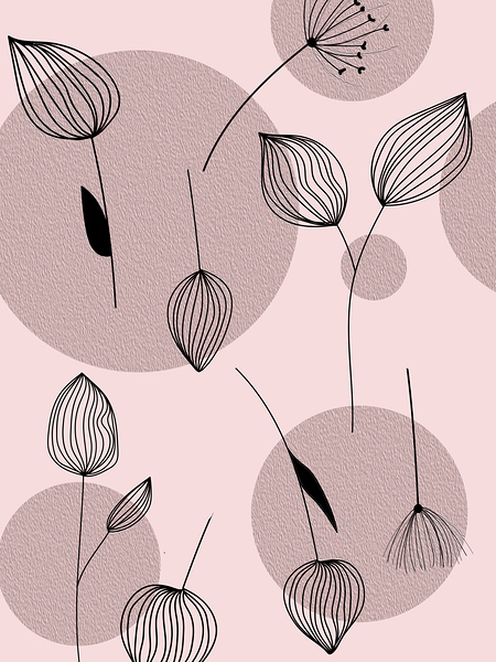 flowers pattern botanical scrapbook by Danendart