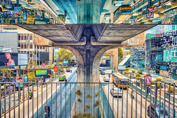 MIRROR REFLECTION SIAM SQUARE Print