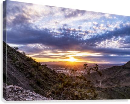 Phoenix Mountain Sunset Canvas Print