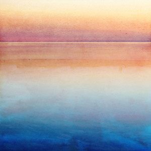 QAB 0078 – Orane and Blue Abstract Landscape.jp