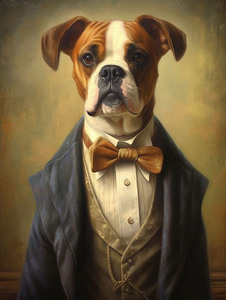 QAN 1010 – Classic Canine Pawtrait Boxer