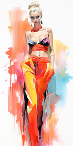 QGF 1029 – Watercolor Fashion Illustration Summ