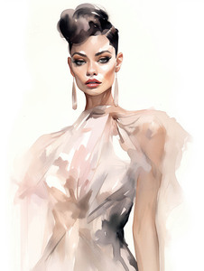 QGF 1033 – Watercolor Fashion Illustration Form