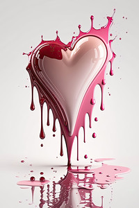 QLR 0026 – Gloss Pink Dripping Heart