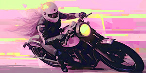 QPOP 006 – Chicks Love Bikes Pink