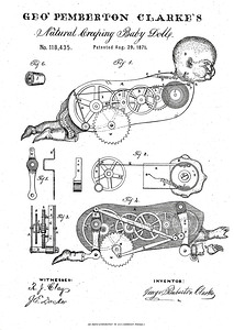 QVT 1051 – Vintage Patent Illustrations Scary D
