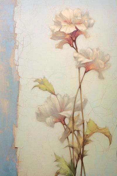 QFB 1063 – Delicate Wallflower Fresco Floral.jp Print