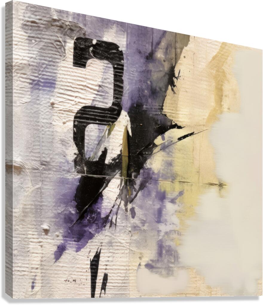 QAB 1120 – Typo Too Two to 2 Canvas Print