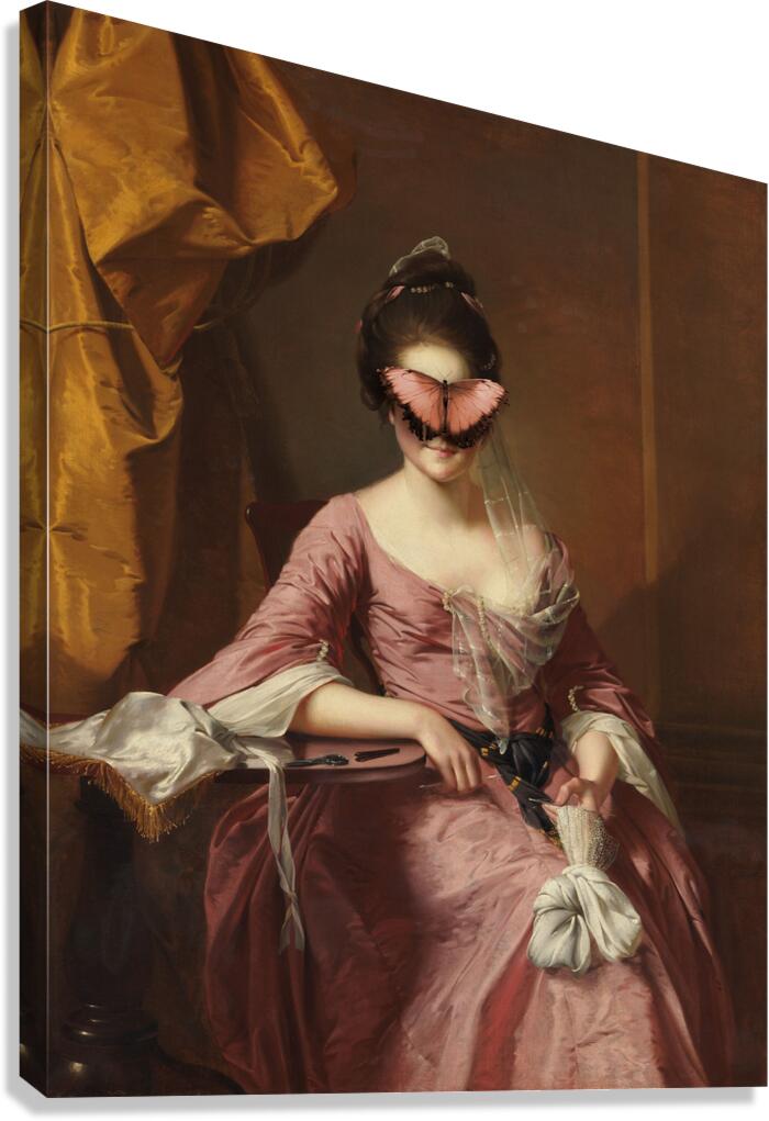 QAC 0029 – Madame Butterfly Rose Gold Canvas Print