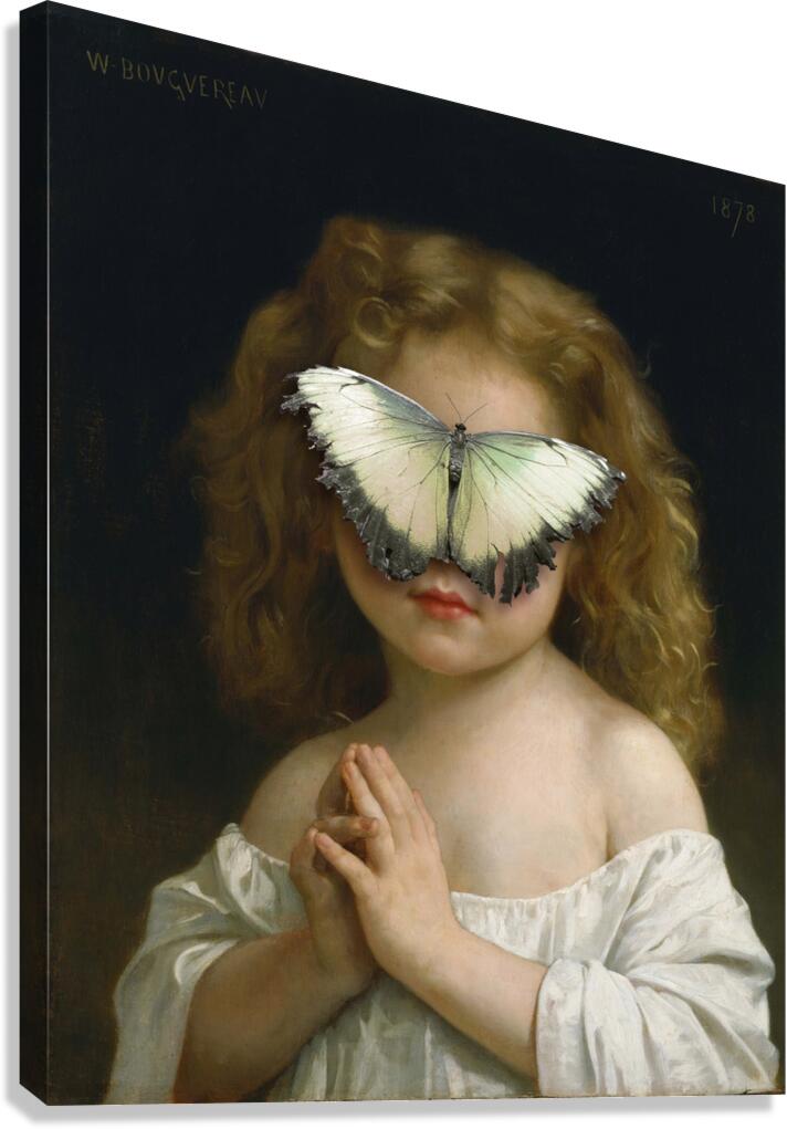 QAC 0062 – Madame Butterfly Bouguereau Girl Canvas Print