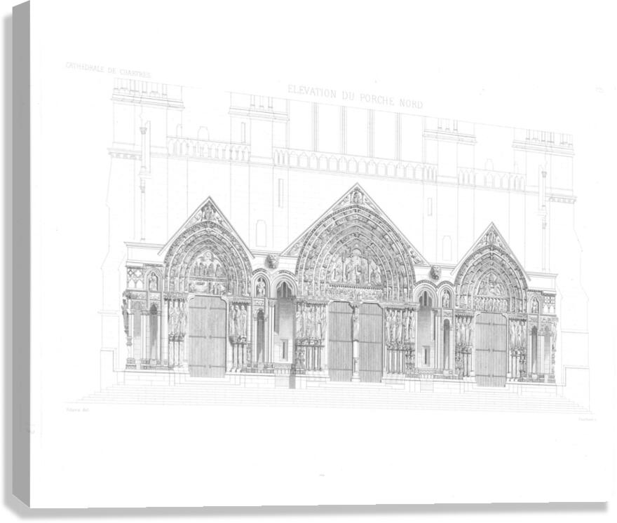 QVT 1125 – Vintage Monografie de la Cathedrale Canvas Print