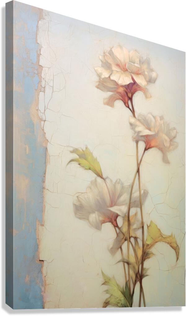 QFB 1063 – Delicate Wallflower Fresco Floral.jp Canvas Print
