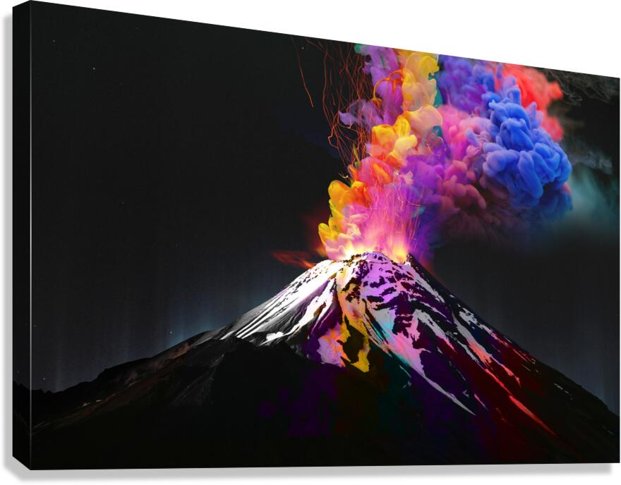 QLN 009 – Rainbow Vocano Canvas Print