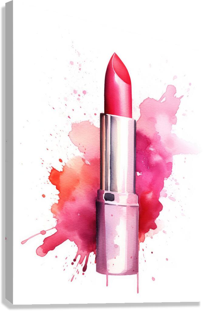 QGF 1036 – Fasion Watercolor Lipstick Canvas Print