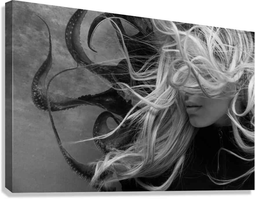 QGF 002 – Octopus Leg and Goldie Locks Canvas Print