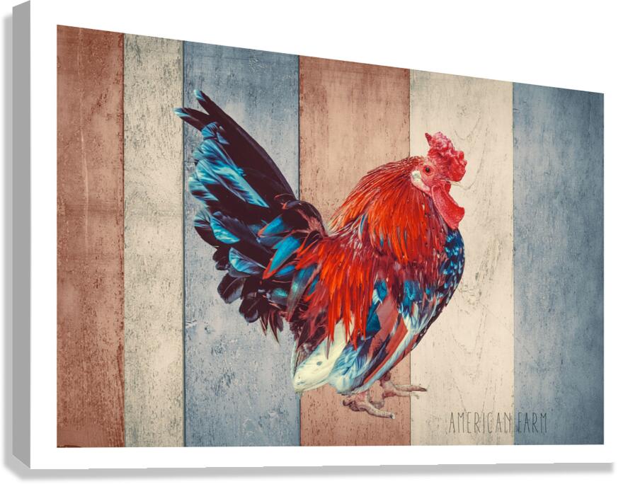 QMF 017 – Patriotic Farm Banner Canvas Print