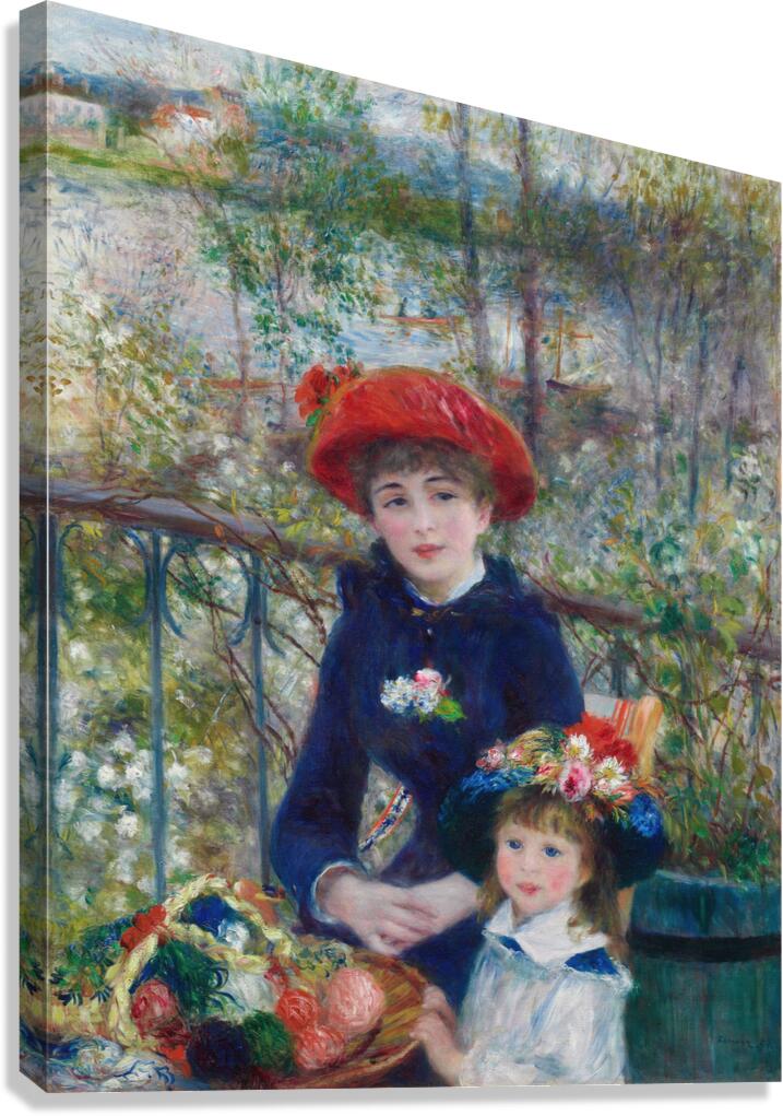 QCL 1044 – Two Sisters On the Terrace Canvas Print