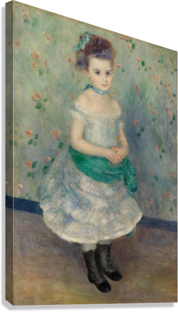 QCL 1041 – Portrait of Jeanne Durand Ruel by Pi Canvas Print