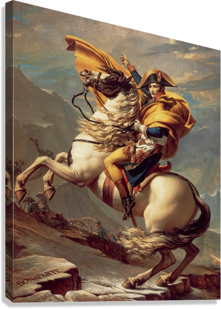 QCL 1031 – Napoleon crossing the Alps Canvas Print