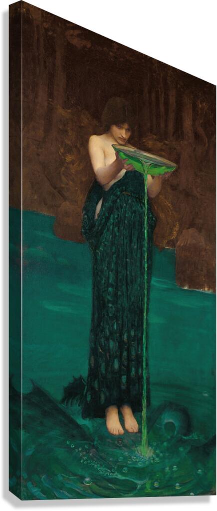 QCL 1028 – Circe Invidiosa John William Waterho Canvas Print
