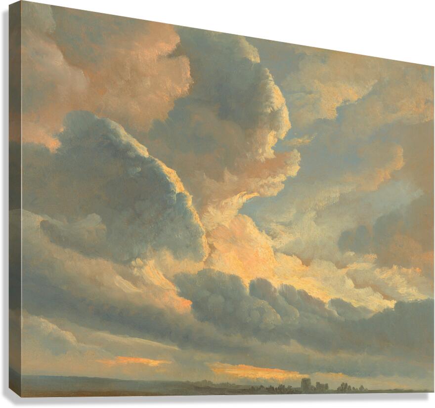 QCL 1076 – Study of Clouds with a Sunset near R Canvas Print