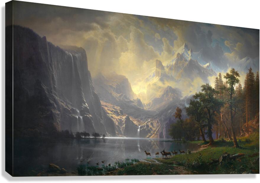 QCL 1081 – Among the Sierra Nevada Mountains  1 Canvas Print