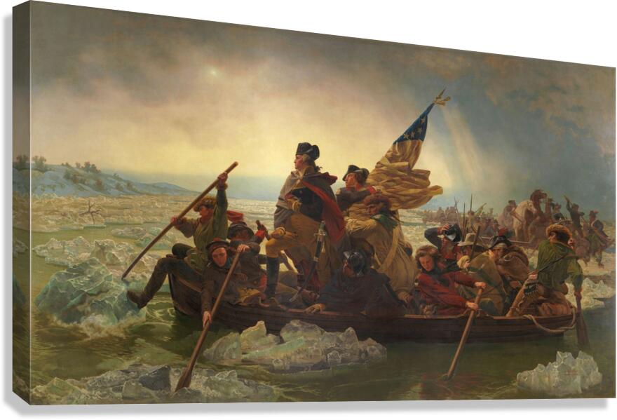 QCL 1072 – George Washington Crossing the Delew Canvas Print