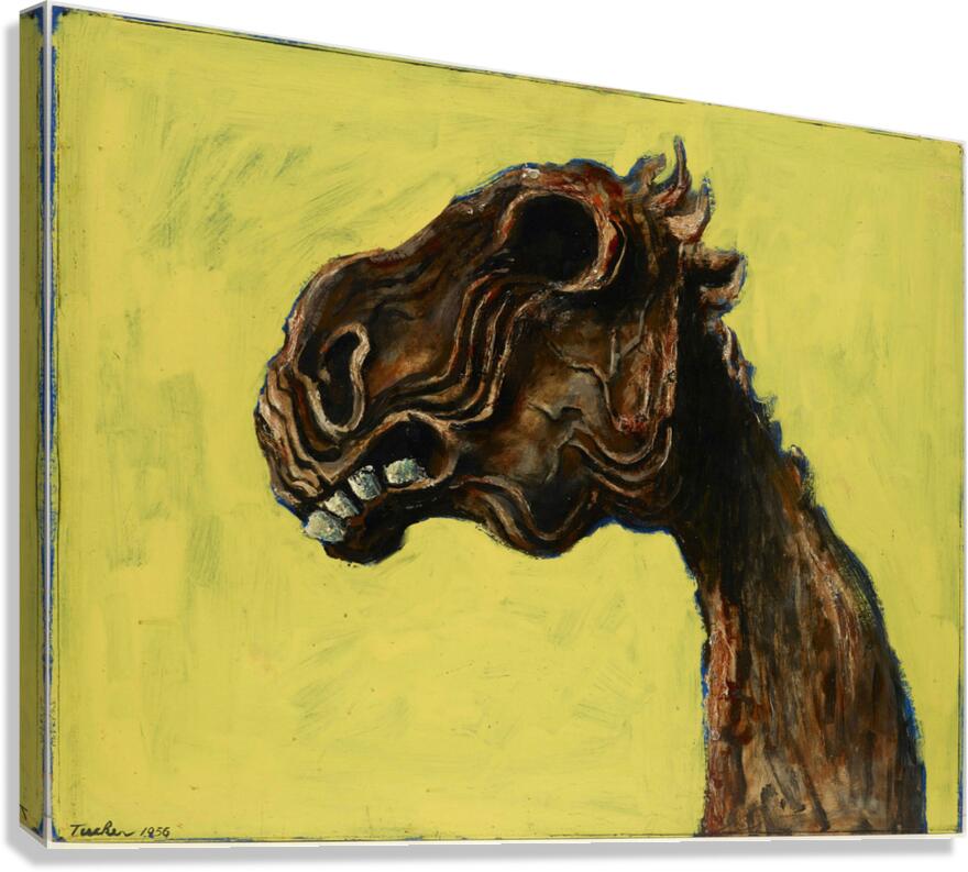 QCL 1067 – Apocalyptic horse by Albert Tucker.j Canvas Print