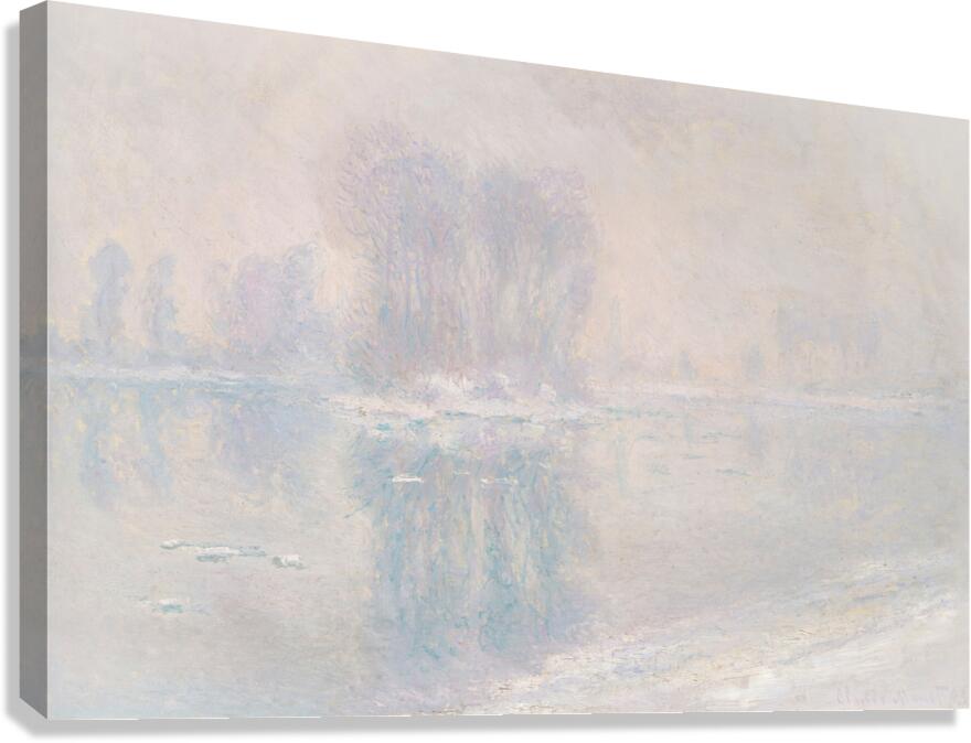 QCL 1146 – Ice Floes by Claude Monet Canvas Print