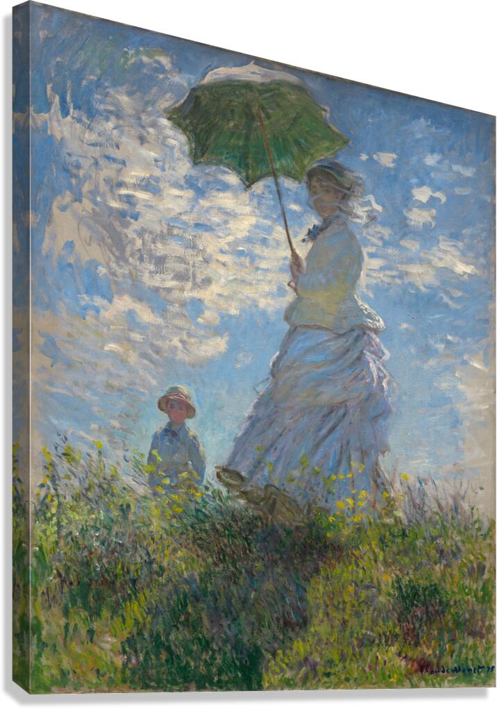 QCL 1133 – Claude Monet Woman with a Parasol.jp Canvas Print