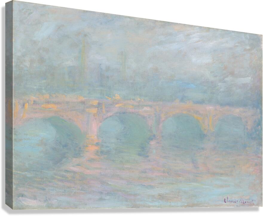 QCL 1140 – Waterloo Bridge London at Sunset by Canvas Print