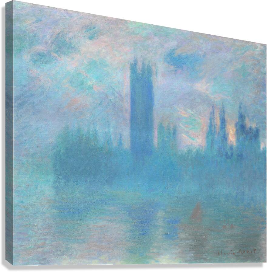 QCL 1175 – Houses of Parliament Effect of Fog b Canvas Print