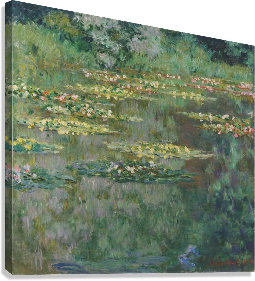 QCL 1163 – Le Bassin des Nympheas by Claude Mon Canvas Print