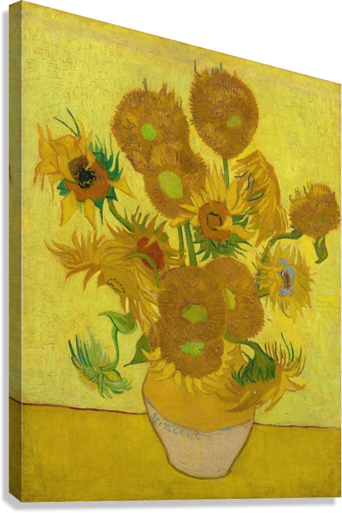 QCL 1201 – Sunflowers by Vincent Van Gogh Canvas Print
