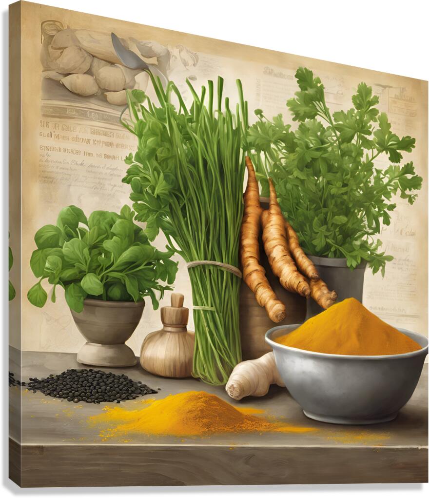 Don t forget these herbs Canvas Print