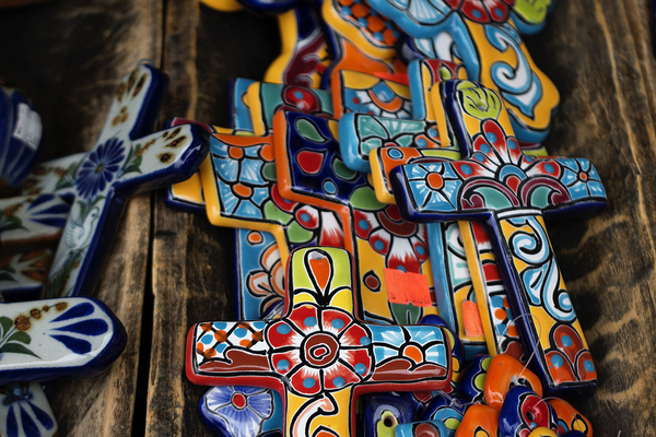 Ceramic crosses by Southwest Six