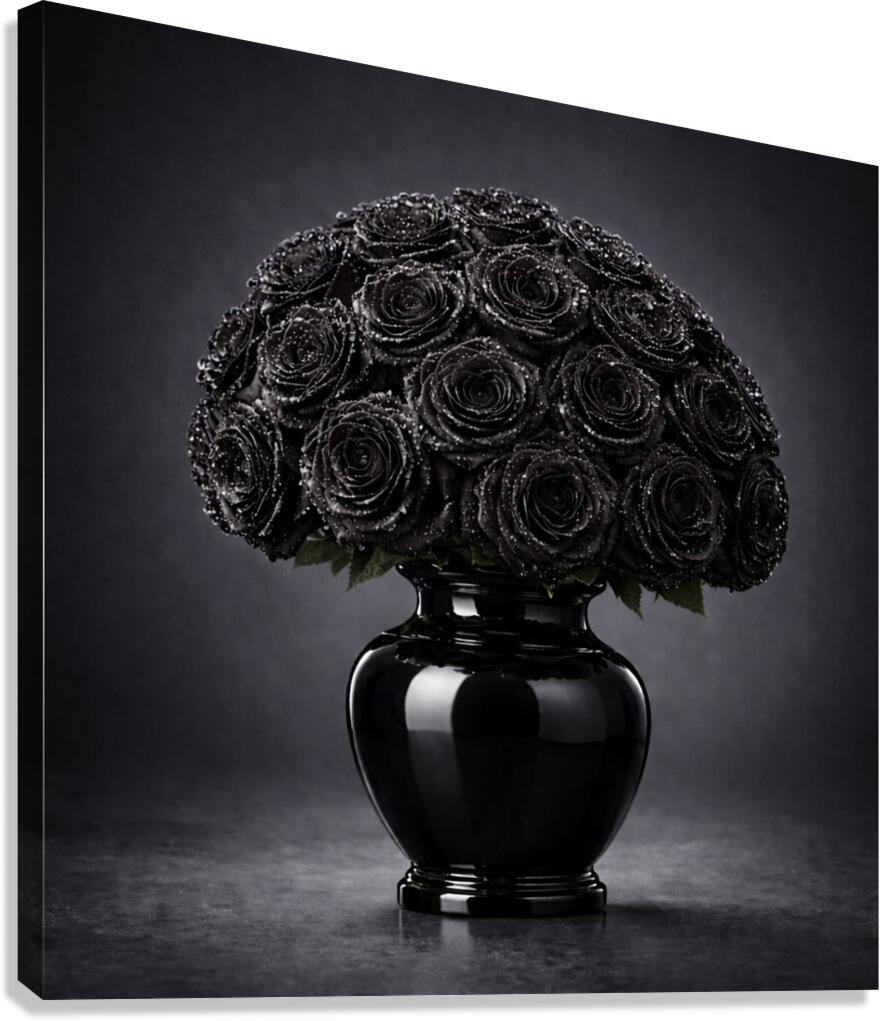 Midnight Devotion - Black Edition Canvas Print