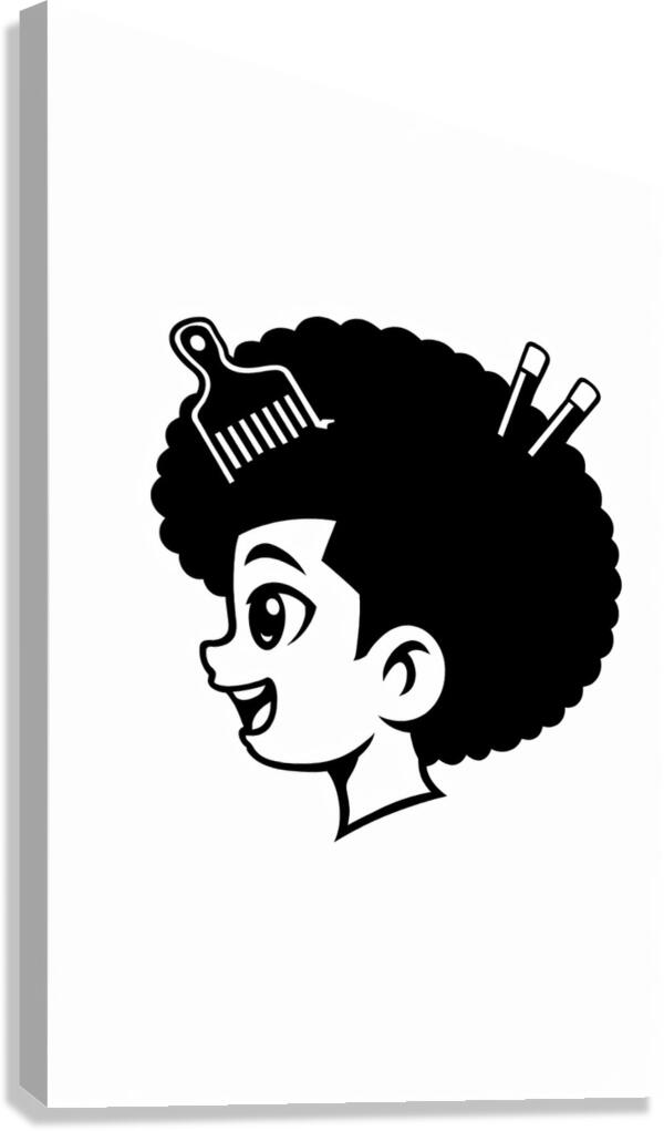 Blasian Boy Canvas Print