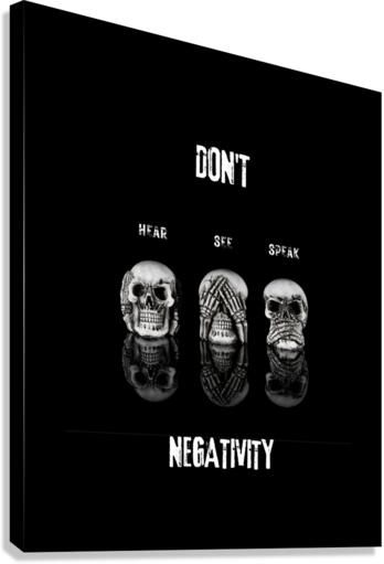 No Negativity Canvas Print