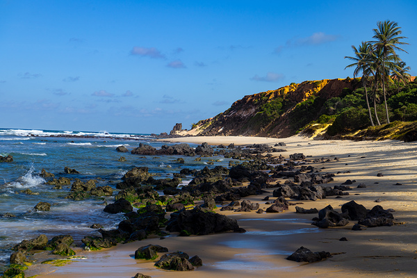 Tropical Beach Cliffs Photography by WillVilla