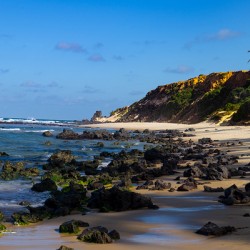 Tropical Beach Cliffs Photography