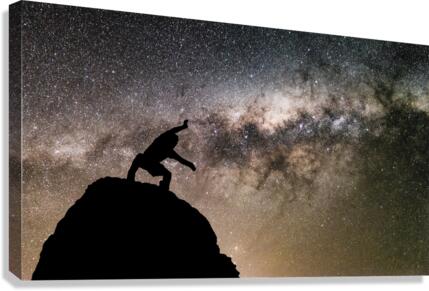 Galactic Superhero Canvas Print
