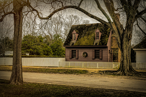 Colonial Williamsburg Palace Green Magenta House