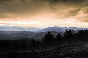 Blue Ridge Mountain Silhouette Layers