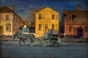Williamsburg Sunset Duke of Gloucester Carriage